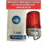 ĐÈN XOAY CẢNH BÁO KHÔNG CÒI 3 CHẾ ĐỘ 12V, 24V, 220V