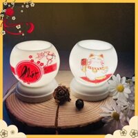 Đèn Xông Tinh Dầu Đuổi Muỗi Mini Chất Liệu Gốm Sứ Thấu Quang Hàng Đẹp Cao Cấp