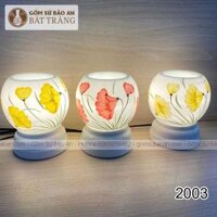 Đèn Xông Tinh Dầu Đuổi Muỗi Hoa Bát Tràng To – 2003