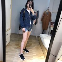 Denim khoác oversize 2 túi