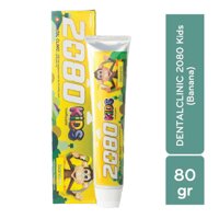 Dental Clinic 2080 Kem Đánh Răng Dental Clinic 2080 Kids Banana Tinh Chất Hương Chuối Dành Cho Trẻ Em 80g