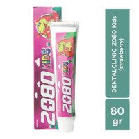 Dental Clinic 2080 Kem Đánh Răng Dental Clinic 2080 Kids Starwberry Tinh Chất Hương Dâu Dành Cho Trẻ Em 80g