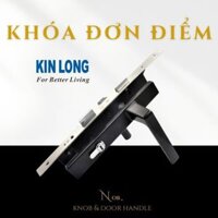 [Đen/Trắng/Xám] Bộ Khoá Tay Gạt ĐƠN ĐIỂM KINLONG Cửa Nhôm XingFa