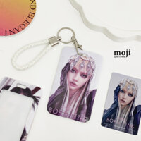 Đeo thẻ dọc idol BLACKPINK Lisa PINK VENOM black 7x11