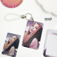 Đeo thẻ dọc idol BLACKPINK Jennie PINK VENOM black 7x11