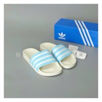 Dép adidas adilette trắng xanh - GY2098