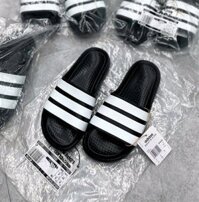 Dép Adidas Mẫu Mới Trắng Sọc Đen