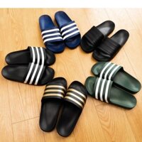 Dép adidas nam nữ đúc nguyên khối siêu nhẹ, Dép adidas đế cao su non 3 sọc thể thao chống nước chống hôi chân