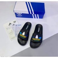 Dép adidas nam. xanh đen trắng. Dép thời trang
