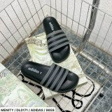 dép adidas quai sọc nâu đen