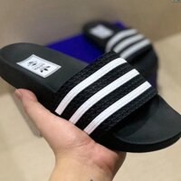 Dép Ads Quai Sọc Trắng Xám Đế Cao Su Chống Nước - Dép Quai Ngang Nam Nữ Thời Trang Cao Cấp Hottrend 2024