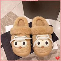 Dép Ấm Dép Đi Trong Nhà Chữ Dễ Thương Thu Đông Học Sinh