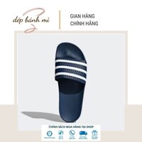 Dép bánh mì adidas nam nữ xanh sọc trắng -288022