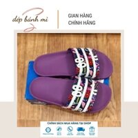 Dép bánh mì adidas nữ tím SIZE 4- CG6468