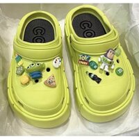 Dép bánh mì cross stiker Toystory đế cao 6cm
