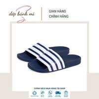 Dép bánh mì nam nữ adidas xanh sọc trắng -G16220