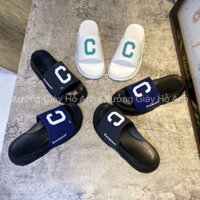 Dép Bánh Mì Nam Nữ Chữ C Quai Cao Su Nước Đế PU Mềm
