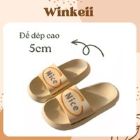 Dép bánh mì nam nữ XIXITIAO Nice đế cao 5cm siêu êm