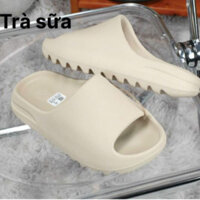 Dép Bánh Mì Nam Nữ YZ đúc nguyên khối Màu Trà Sửa Basic Vân Nhám Đế Cao 5Cm, Bảng Cao Cấp Form Chuẩn