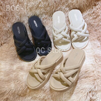 Dép bánh mỳ quai chéo 2024 hàng QC