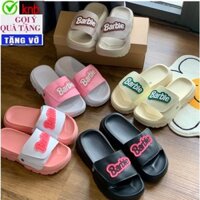 Dép Barbie Angel Nam Nữ quai ngang dán xé dễ thương xinh xỉu đế cao 4 phân _ hỗ trợ đổi size-knb