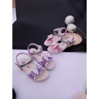 dép bé gái - dép quai hậu đi học cho bé gái siêu nhẹ có nơ xinh xắn A2 ( có video & ảnh thật)