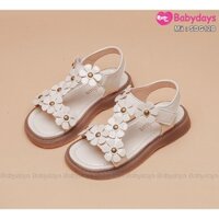 Dép bé gái SDG12B (trắng gạo) size 21-36