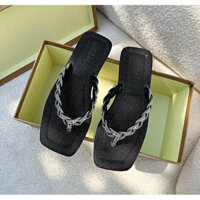 Dép bệt nữ xỏ ngón quai thắt rít mới có bigsize từ 35 đến 45