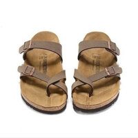 Dép Birkenstock Mayari nam/nữ kiểu dáng cổ điển, dép xốp màu nâu, giày Litchi 34-46