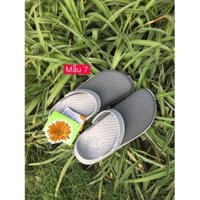 Dép bít đầu - dép sục literide màu full xám