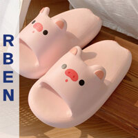 Dép Bít Mũi Đế Mềm Đính Nơ Thời Trang Cho Nữ