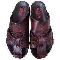 Dép bít mũi nam da bò cao cấp TH_QN340