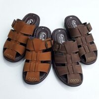 Dép bít mũi nam [ DA BÒ THẬT ] Cậu Chủ BM2