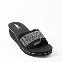 Dép Bitis nữ quai ngang đế 5cm - Đen - 40