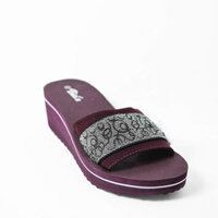 Dép Bitis nữ quai ngang đế 5cm - Tím - 35