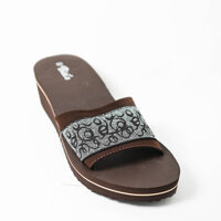 Dép Bitis nữ quai ngang đế 5cm - Nâu - 35