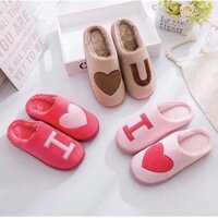 Dép bông đi trong nhà combo 2 đôi