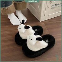 Dép Bông Đi Trong Nhà Hình Chú Chó Con Dễ Thương Thời Trang Cho Nữ