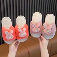 Dép Bông Đi Trong Nhà Hình Thỏ Dễ Thương Cho Bé
