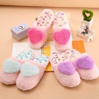 Dép Bông Đi Trong Nhà Hình Trái Tim - Dhome