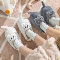 Dép bông đi trong nhà mèo con ôm chân