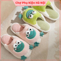 Dép Bông Ếch Dễ Thương Đi Trong Nhà Mùa Đông Cực Ấm A157 Chợ Phụ Kiện Hà Nội