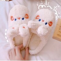Dép Bông Gấu Xinh Xắn đi trong nhà, đi chơi ấm áp dễ thương, giữ ấm, bảo vệ đôi chân - Chống trơn trượt, giao nhanh