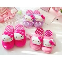 dép bông hello kitty freesize nữ hoạt hình dễ thương