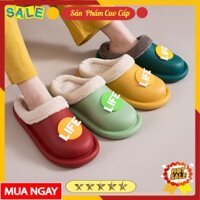 Dép bông mùa đông hiệu LIFE, dép đi trong nhà chống trơn trượt ,chống nước siêu êm