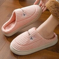 Dép Bông Nam Nữ Giữ Ấm Mùa Đông Lót Lông Dày Dặn Chống Mùi Mẫu Cặp Đôi Dép Đi Trong Nhà