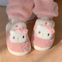Dép bông,dép đi trong nhà hình Hello Kitty dễ thương phong cách ulzzang(sẵn 3637 3839)