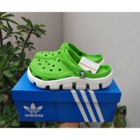 Dép cá sấu xanh lá cây cực xịn, tặng 12 hình dán đáng yêu