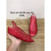 Dép cao gót crocs 2hand size w5-35/36 độ mới cao hình chụp thật