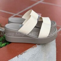 Dép cao gót, lê Brooklyn 7p màu be đế xuồng, nhựa mềm nhẹ, bền đẹp, chống trơn trượt cho nữ